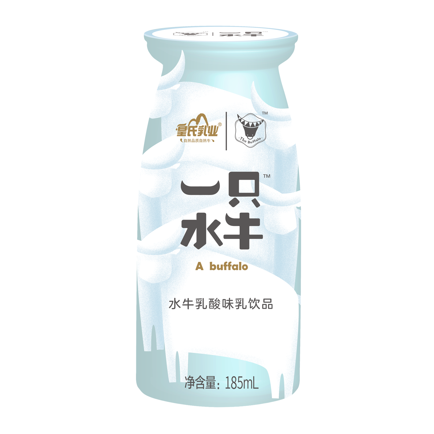 一只水牛乳酸味乳饮品