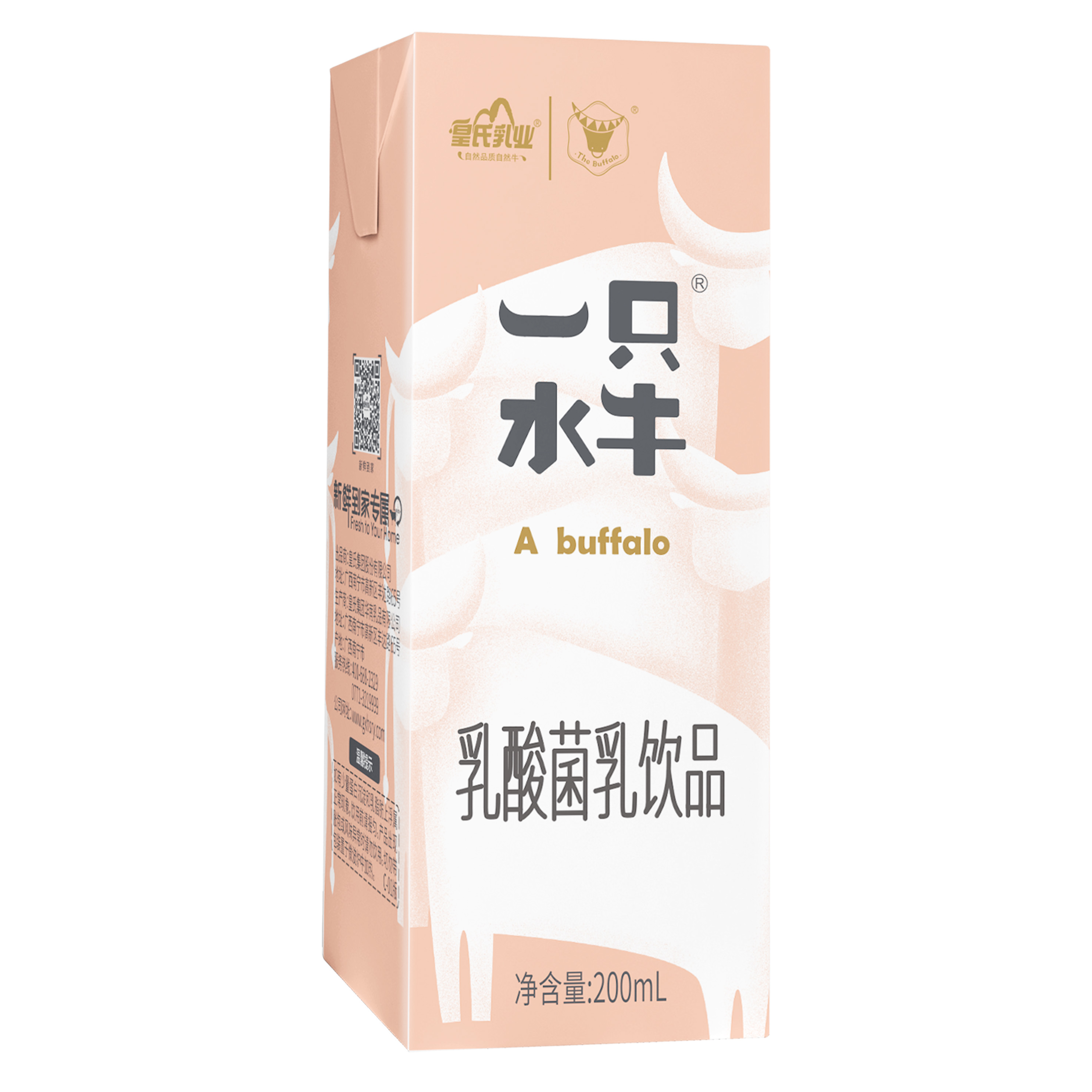 一只水牛乳酸菌乳饮品